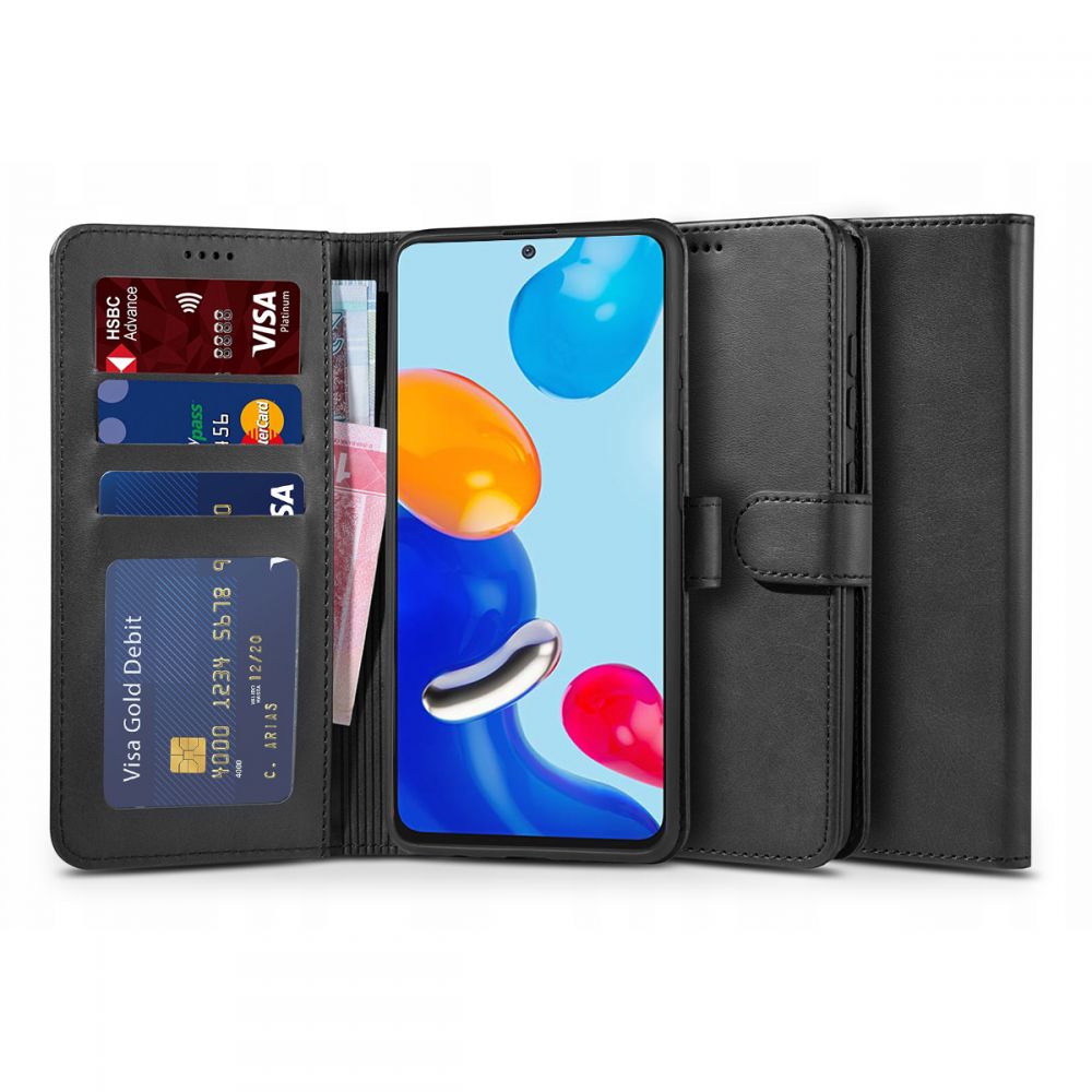 with time Advance sale Danube Husa pentru Xiaomi Redmi Note 11 Pro 5G Wallet "2" tip carte, negru