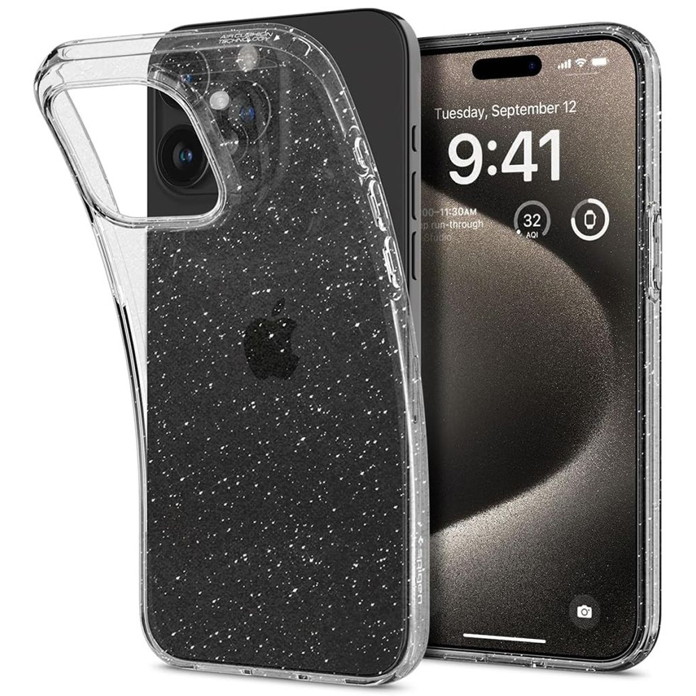 Carcasa Spigen Quartz Hybrid para iPhone 14 Pro Max - Cristal Transparente