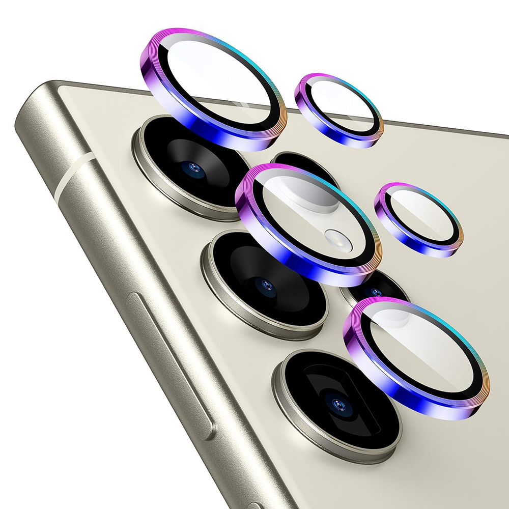 Folie Camera pentru Samsung Galaxy S24 Ultra Techsuit Full Camera Glass  Negru 