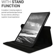 Husa Samsung Galaxy Tab S6 Lite 10.4 P610 P615 MagiCase rotativa de tip stand, negru