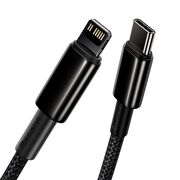 CABLU iPhone USB Type C - Lightning (iPhone), Fast Charge, PD 20W, 200cm, negru