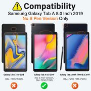 Husa pentru Samsung Galaxy Tab A 8.0 2019 T290/T295 MagiCase rotativa de tip stand, rosu
