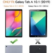 Husa pentru Samsung Galaxy Tab A 10.1 2019 T510/T515 ProCase de tip stand, negru