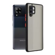 Husa pentru Samsung Galaxy A42 5G Colored Buttons, negru