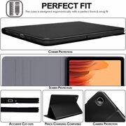 Pachet 360: Folie din sticla + Husa pentru Samsung Galaxy Tab A7 10.4 inch SM-T500, T505 ProCase, negru