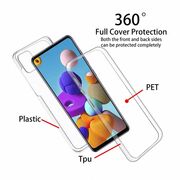 Husa pentru Samsung Galaxy A21s 360 Full Cover (fata+spate) silicon, transparent