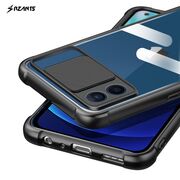 Husa pentru iPhone 12, Rzants Shield Lens-Protection, negru-clear