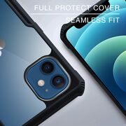 Husa pentru iPhone 12, Rzants Shield, negru-clear