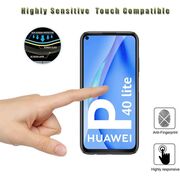 Folie sticla securizata tempered glass pentru Huawei P40 Lite, full-face/glue, negru
