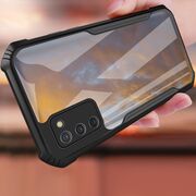 Pachet 360: Folie din sticla + Husa pentru Samsung Galaxy A02s, Rzants Shield, negru-clear