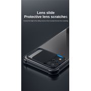 Pachet 360: Folie din sticla + Husa pentru Samsung Galaxy A12, Rzants Shield Lens-Protection, negru-clear