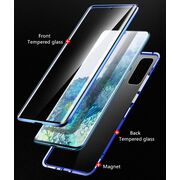 Husa 360 Magnetic Glass pentru Xiaomi Mi 10T Lite (sticla fata + spate), negru