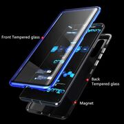 Husa 360 Magnetic Glass pentru Xiaomi Redmi 9T (sticla fata + spate), negru