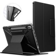 Husa Infiland Multiple Angles pentru Samsung Galaxy Tab S7 FE, S7 Plus, S8+ 12.4 inch T730 / T736 negru