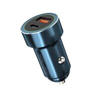 Incarcator auto XO CC32 PD QC 3.0 20W 1X USB 1x USB-C, albastru
