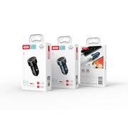Incarcator auto XO CC32 PD QC 3.0 20W 1X USB 1x USB-C, albastru