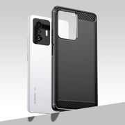 Husa pentru Xiaomi 11T, 11T Pro Carbon Flexible TPU, negru
