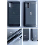 Husa pentru Xiaomi 11T, 11T Pro Carbon Flexible TPU, negru
