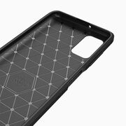 Husa pentru Samsung Galaxy A03s Carbon Flexible TPU, negru