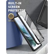 Pachet 360: Folie integrata + Husa Samsung Galaxy S21 Ultra Supcase Clayco Xenon, negru
