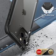 Pachet 360: Folie Integrata + Husa Iphone 13 Pro Supcase Ares, Negru