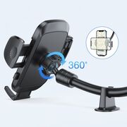 Suport Auto Telefon cu Brat Flexibil – Prindere pe Bord sau Parbriz, Rotire 360°, Compatibil Universal 4.7-6.9", Joyroom JR-ZS259, Negru