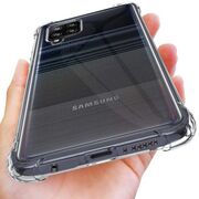 Pachet 360: Folie din sticla + Husa Anti Shock 1.5mm pentru Samsung Galaxy A42 (transparent)