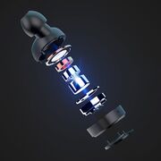 Casti Ausdom Wireless In-ear Bluetooth 5.0 TWS ANC Earphones (Active Noise Canceling) TW01S, negru