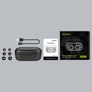 Casti Ausdom Wireless In-ear Bluetooth 5.0 TWS ANC Earphones (Active Noise Canceling) TW01S, negru