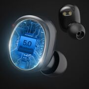 Casti Ausdom Wireless In-ear Bluetooth 5.0 TWS ANC Earphones (Active Noise Canceling) TW01S, negru