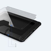 Husa iPad Air 4 2020 sau iPad Air 5 Nillkin Bumper Leather Case Pro Armored Tough Smart Cover, camera cover si stand, negru