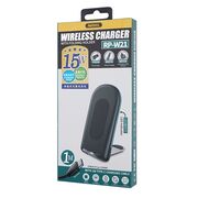 Incarcator wireless 15W Remax Folding Stand + cablu USB-C, RP-W21, negru