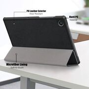 Husa Samsung Galaxy Tab A8 10.5 2021 X200, X205, ProCase UltraSlim de tip stand, negru + stylus cadou