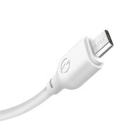 Cablu de incarcare 3 in 1 USB - Lightning + USB-C + microUSB 1,0 m 2,1A XO, alb