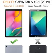 Husa pentru Samsung Galaxy Tab A 10.1 2019 T510/T515 MagiCase rotativa de tip stand, rosu