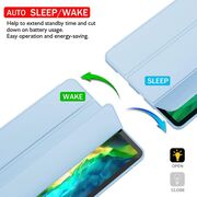 Husa iPad 10.2 inch 9/8/7 2021/2020/2019 cu functie wake-up/sleep, light blue