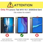 Husa Lenovo Tab M10 HD (2nd Gen) model TB-X306X, TB-X306F 10.1 inch Procase tri-fold, negru
