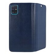Husa Samsung Galaxy A51 Book FlipCase Magnetic, navy blue