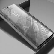 Husa Samsung Galaxy A71 FlipCase Clear View, silver
