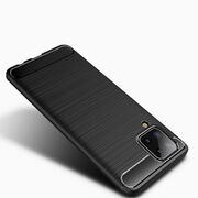 Husa Tech-Protect TPU Carbon pentru Samsung Galaxy A12 - Negru