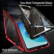 Husa 360 Magnetic Glass pentru Oppo A16, A16s, A54s (sticla fata + spate), negru
