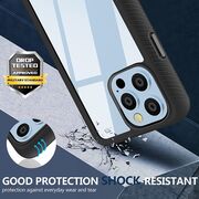 Pachet 360: Husa cu folie integrata pentru iPhone 13 Pro Defense360 - negru
