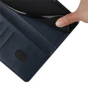 Husa pentru Motorola Moto G31 / G41 Wallet tip carte cu snur de mana, negru
