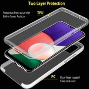 Pachet 360: Husa cu folie integrata pentru Samsung Galaxy A22 5G 360 Full Cover (fata+spate) silicon, transparent