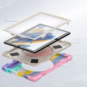 Pachet 360: Husa cu folie integrata pentru Samsung Galaxy Tab A8 10.5 X200 / X205 X-Armor, baby color
