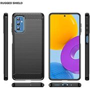 Husa pentru Samsung Galaxy M52 5G Carbon Flexible TPU (negru)