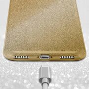 Husa pentru iPhone 13 Glitter 3 in 1, gold