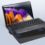 Husa cu tastatura wireless si touchpad pentru Samsung Galaxy Tab S7 / Tab S8 11'' Dux Ducis Ducis, negru