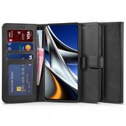 Husa pentru Xiaomi Redmi Poco X4 Pro 5G Wallet tip carte, negru