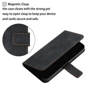 Husa pentru Motorola Moto G71 5G Wallet tip carte, negru